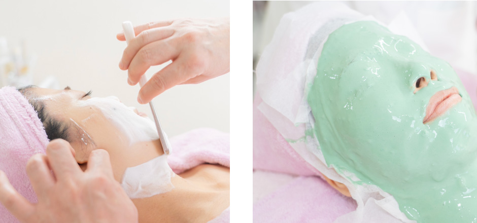 美白パックコース＋セラミド導入